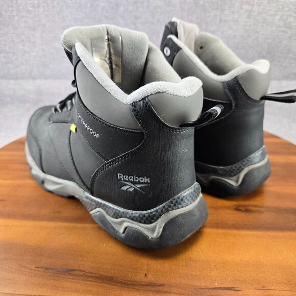 Reebok Mens Waterproof Leather Hiking Boots Size 11.5 Black - Picture 11 of 16
